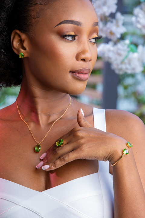 Peridot Solitaire Zenith Set