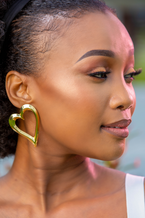 Regency Mirror-Finish Open Heart Duo Dangles