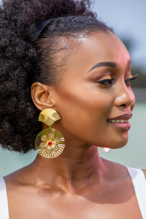 Empress Crimson Filigree Medallions