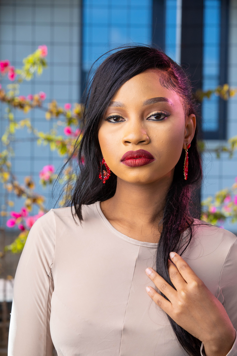 Scarlet Sovereign Marquise Earrings