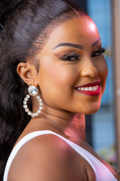 Diamond Halo Solstice Classy Earrings