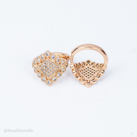 Royal Cluster Pavé Medium Hoops