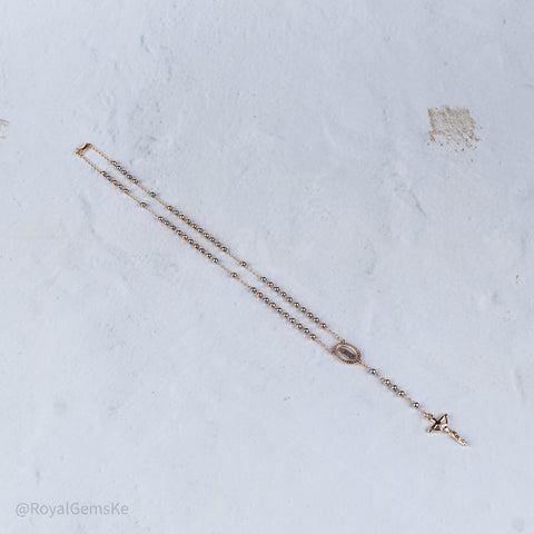 Golden Beaded Rosary