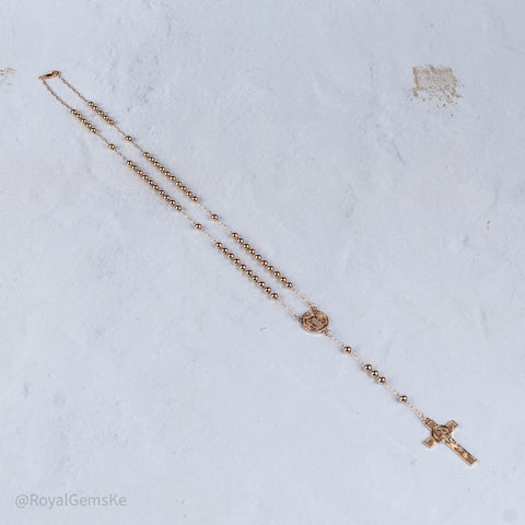 Golden Beaded Rosary