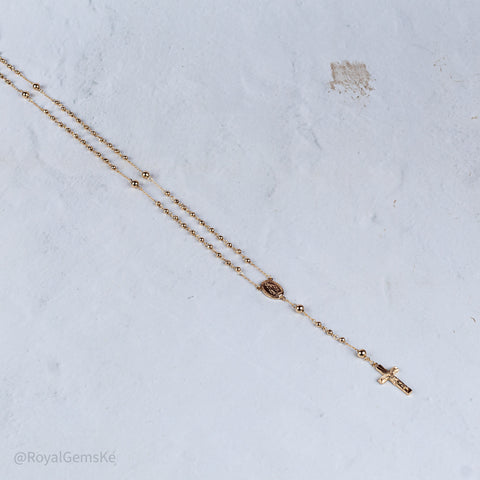 Golden Beaded Rosary