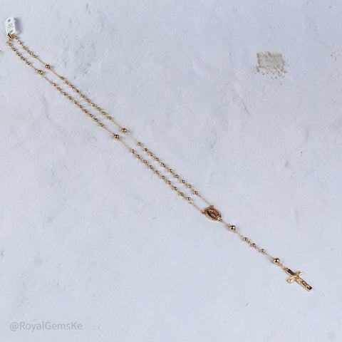 Golden Beaded Rosary