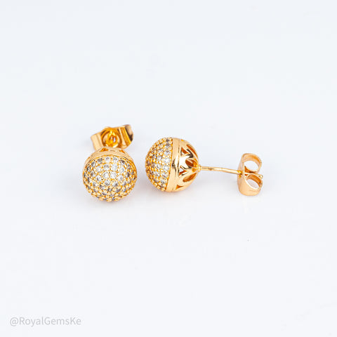 Golden Celestial Sphere Pavé Set