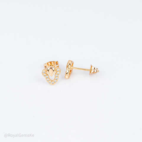 Radiant Pear-Drop Inlay Studs