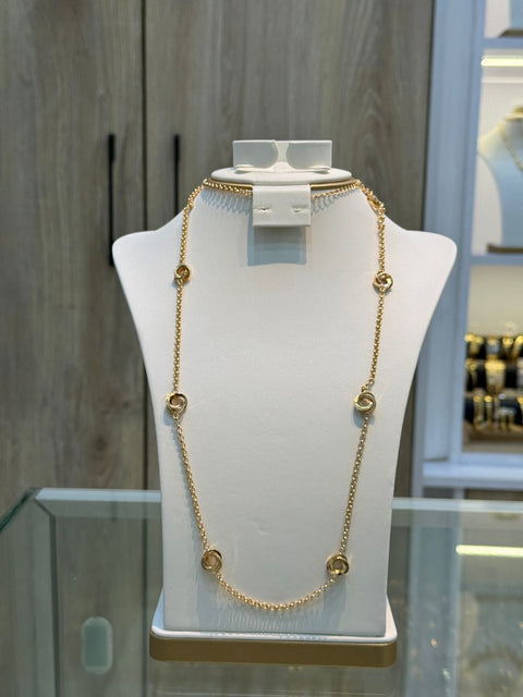 The Radiant Gilded Love-Knot Chain