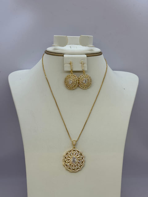 Crystal Sunflower Medallion Set