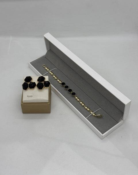Fashion Earrings + Bracelet Set