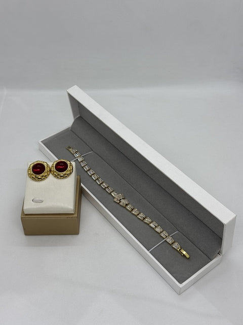 Fashion Earrings + Bracelet Set