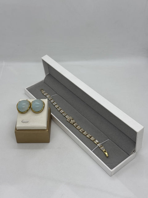 Fashion Earrings + Bracelet Set